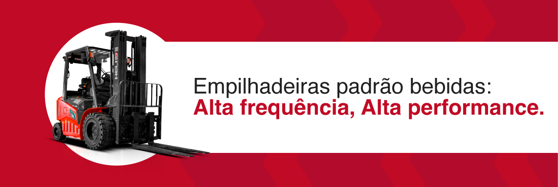 Empilhadeiras padrão bebidas: alta frequência, alta performance 